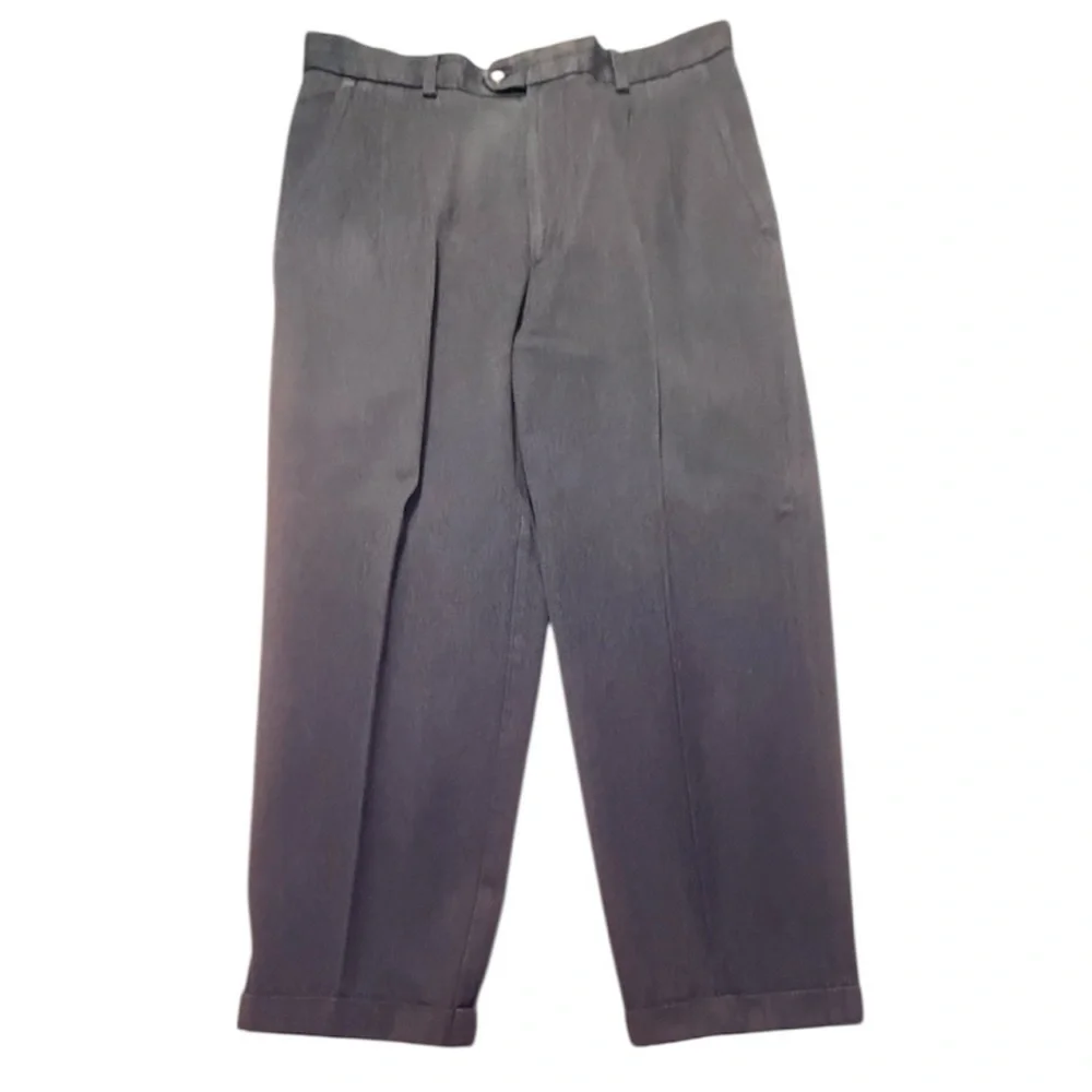 Cutter & Buck Dark Gray Dress Pants 100% Cotton Size 36